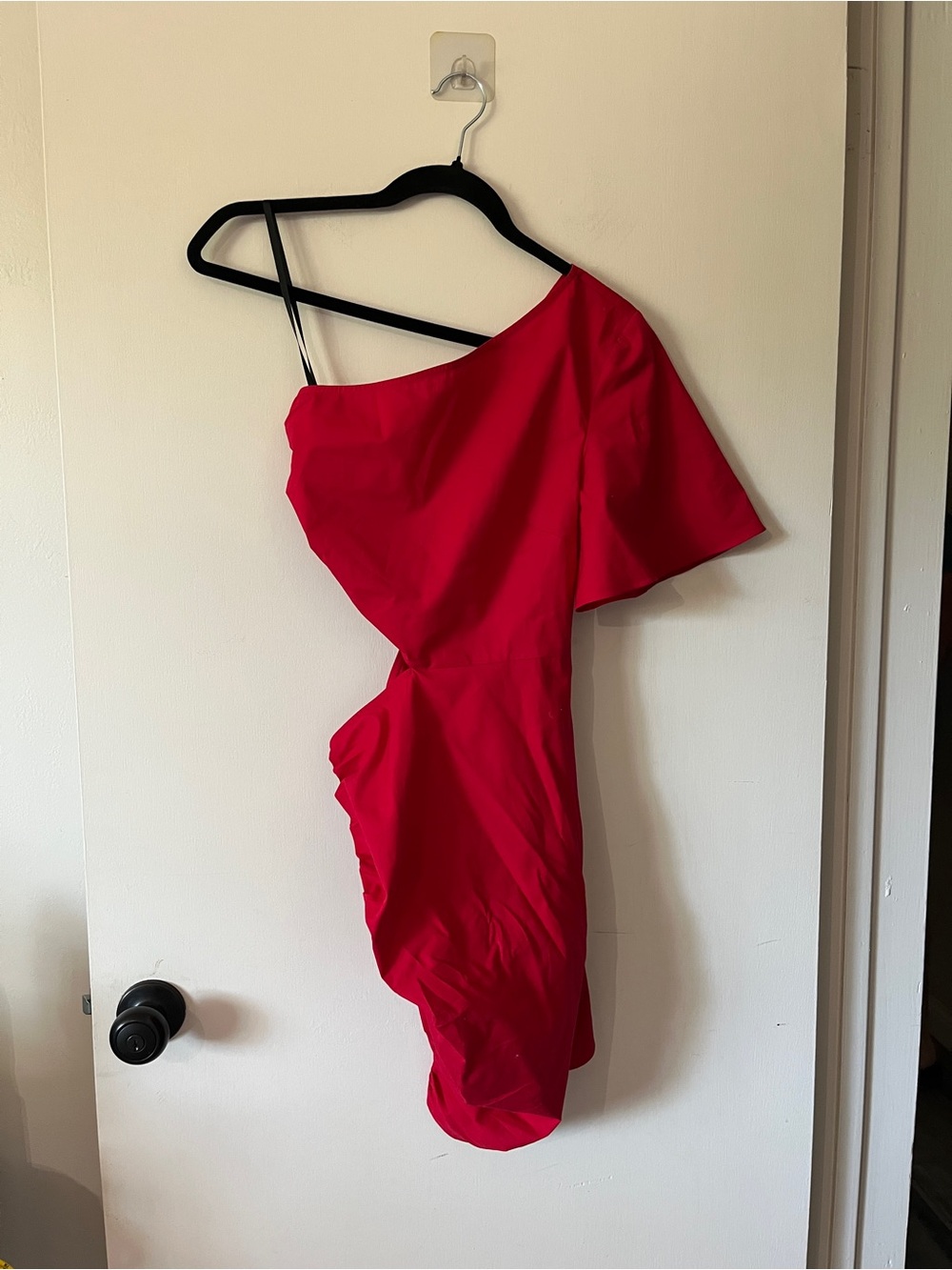 Lovers + Friends Red One-Shoulder Asymmetric Dress